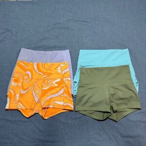 FOUR PAIRS of Fabletics PureLuxe High-Waisted TLC Short 2"